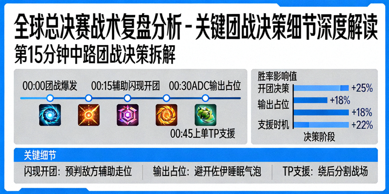全球总决赛战术复盘分析 - 关键团战决策细节深度解读